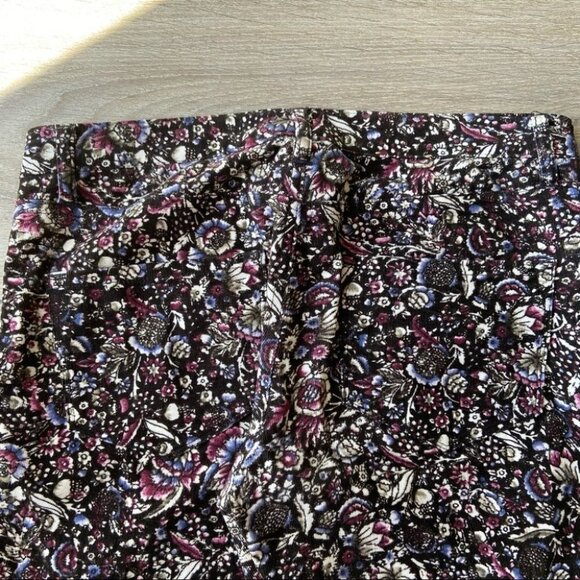 Club Monaco Floral Corduroy Skinny Jeans - Picture 8 of 11